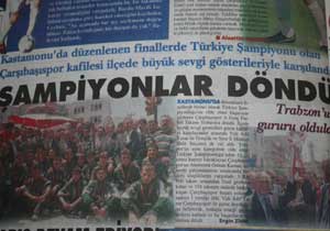 Şampiyonun ödülü alındı