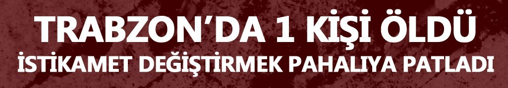 Trabzon Anadolu Bulvarında Kaza 1 ölü