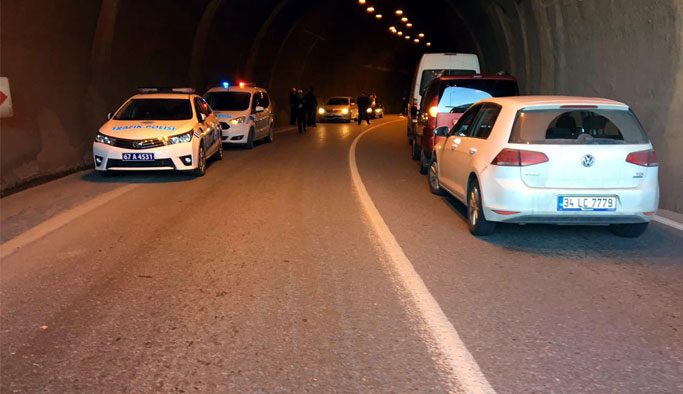 Tünelde korkunç kaza