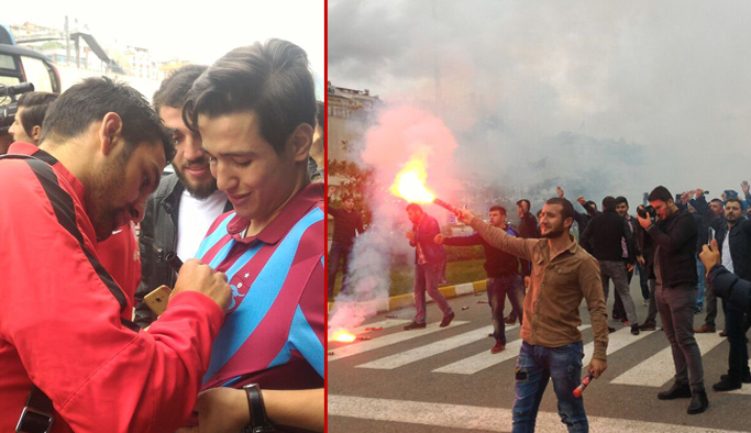 Trabzonspor Galatasaray karşılaşması için İstanbul'a gitti.21 Ekim 2016