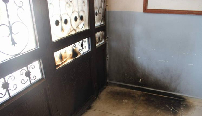 Okula molotoflu saldırı