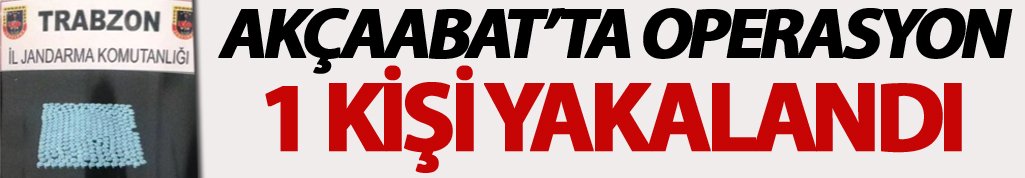 Akçaabat'ta seyyar uyuşturucu satıcısı yakalandı
