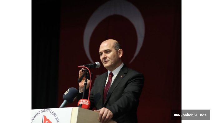 Bakan Soylu'dan Trabzon'da flaş açıklama!