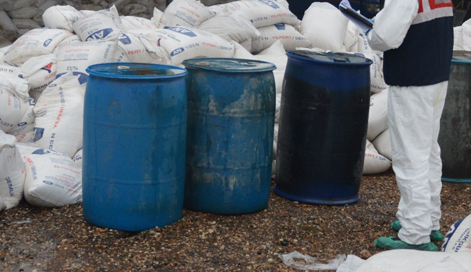 450 kilo amonyum nitrat ele geçirildi