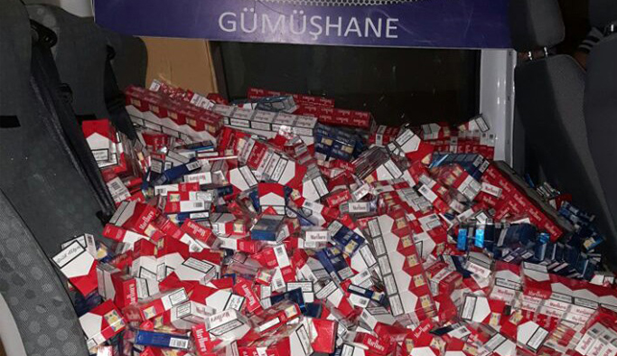 Doğu Karadeniz'de Kaçağa Geçit yok: Tam 4 bin paket sigara...