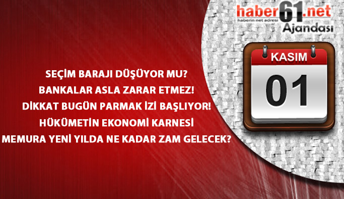 Haber61 Ajandası - 01.11.2016