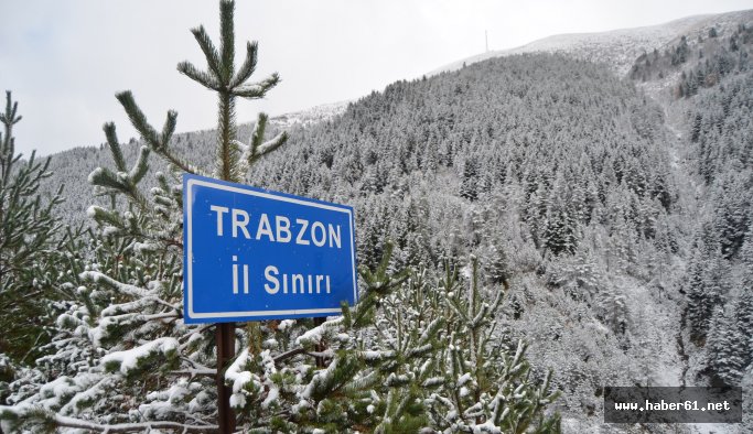 Zigana Dağı ve Geçidi beyaza büründü 