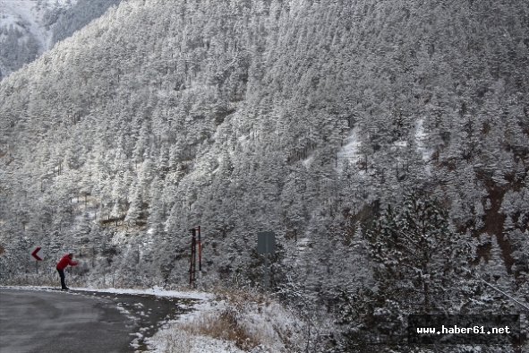 Trabzon'da yükseklere kar yağdı