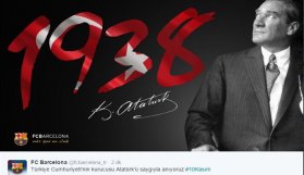 Barcelona Atatürk'ü unutmadı