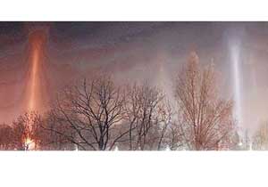 Gökyüzünde ilginç ışık!