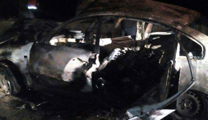 Otomobil sürücüsü yanarak can verdi