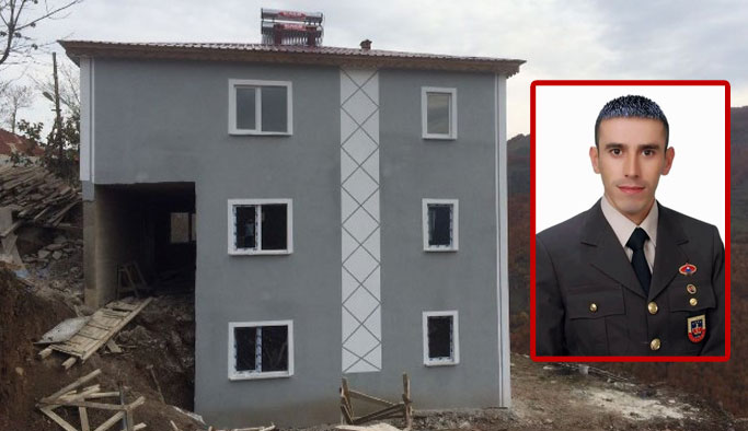 Şehidin ailesine 3 katlı ev!