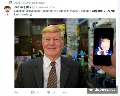 Karadenizli Trump sosyal medyayı salladı