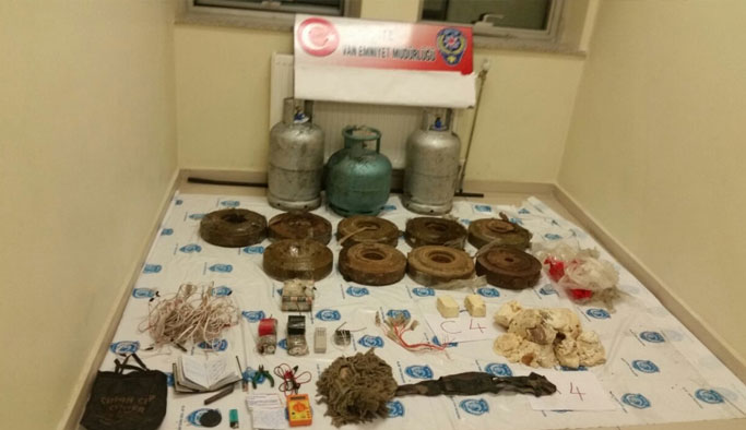 Bomba yüklü araç ele geçirildi