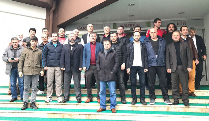 Bireysel sporcu antrenörlerinden Birdal Öztürk'e ziyaret