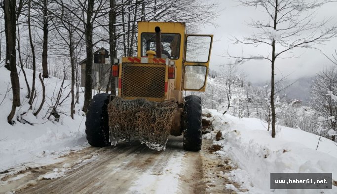 Trabzon karla mücadele ediyor