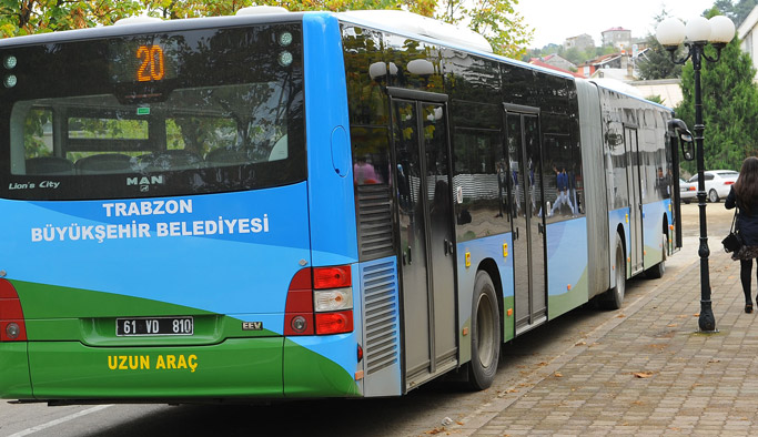 Trabzon'da KPSS için ek otobüs seferi
