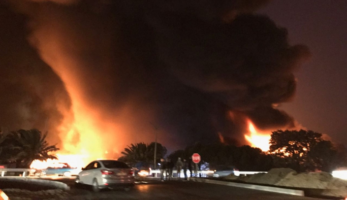 Mandalina fabrikasında yangın