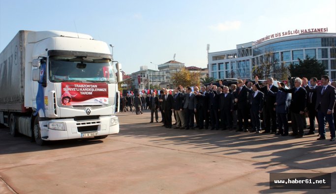 Trabzon'dan Suriyelilere yardım tırı