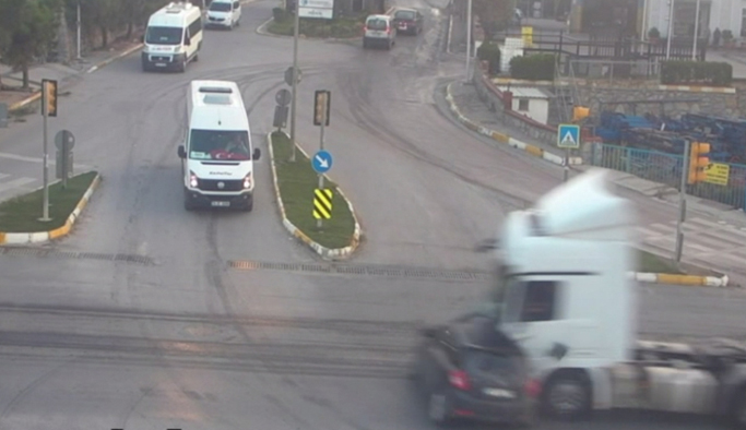 TIR aracı böyle biçti