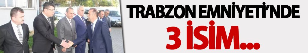 Trabzon'da görevli 3 müdür terfi etti