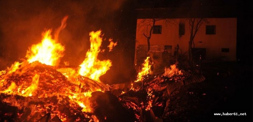 Bartın’da ev yangını