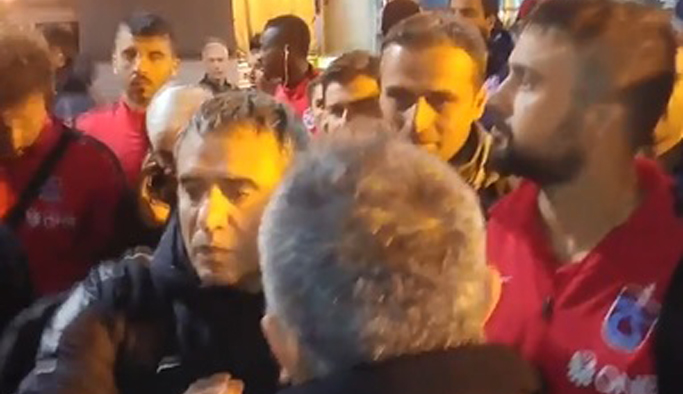 Trabzonspor'a havaalanında tepki: "Küme Düşüyoruz hocam"
