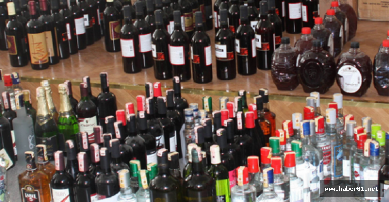 Kaçak içki yakalandı