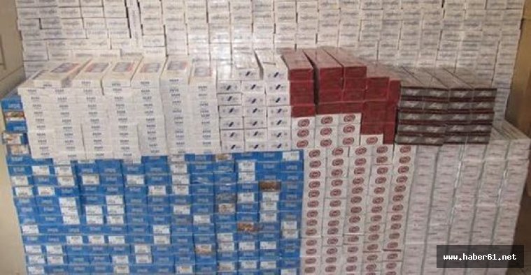 Kaçak sigara yakalandı