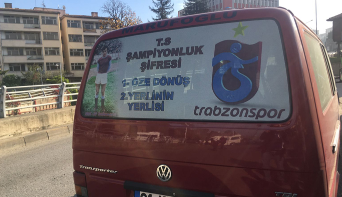 Trabzonsporlu taraftardan şampiyonluk şifresi