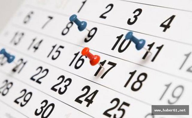 2017 resmi tatilleri açıklandı