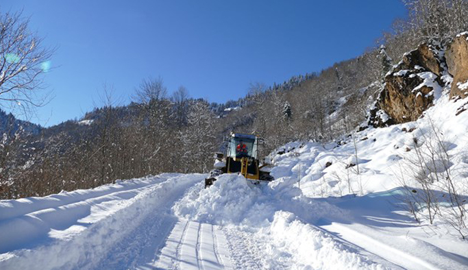 Trabzon’da karla mücadele çalışmaları