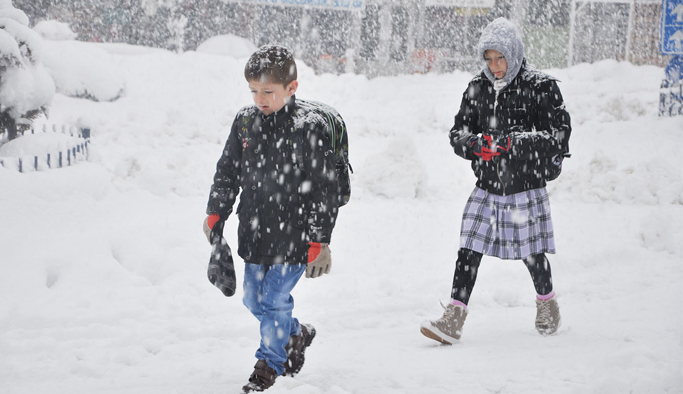 Trabzon'da Eğitime kar engeli