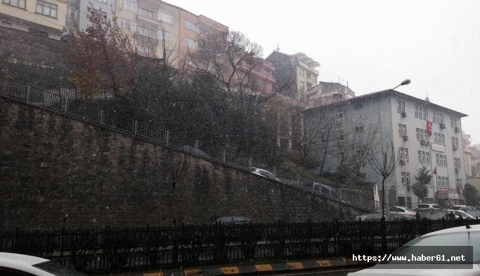 Trabzon'da kar yağışı başladı