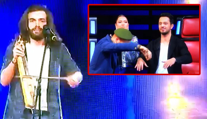 Trabzonlu Aydın kemençeyi eline aldı O Ses Türkiye'yi yıktı geçti