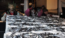 Tonlarca hamsi yüzleri güldürdü