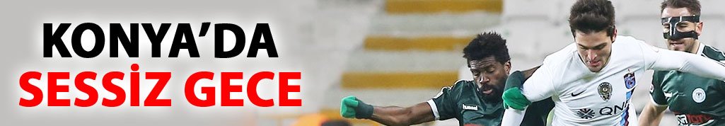 Trabzonspor Konyaspor'u yenemedi