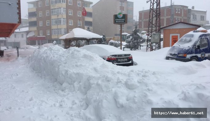 Tipide mahsur kalan araçlar kurtarıldı