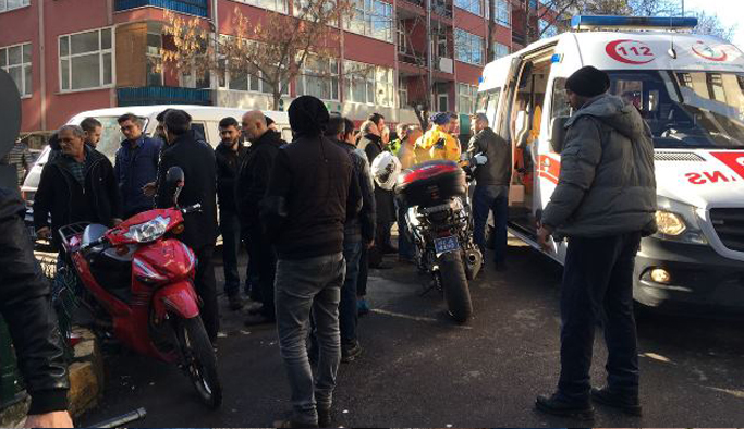 Trabzon'da minibüs motosiklete çarptı: 1 Yaralı