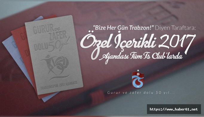 Trabzonspor'un 50. yıla özel 2017 ajandası satışta