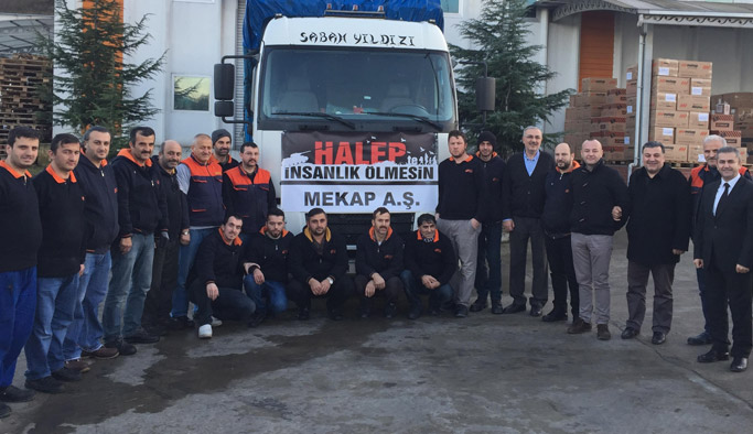 Arsin'den Halep'e yardım