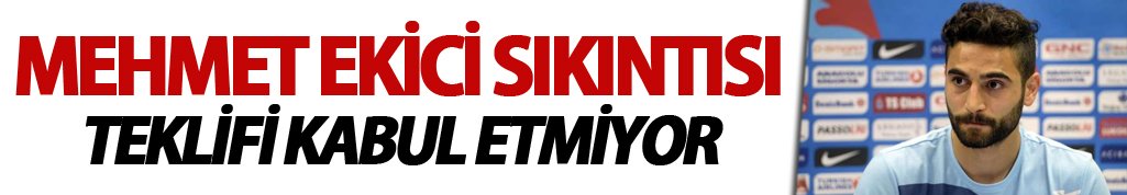 Trabzonspor'da Mehmet sıkıntısı!