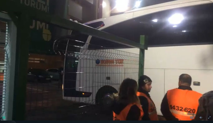 Trabzonspor ve Fenerbahçe kafilesi Avni Aker'de