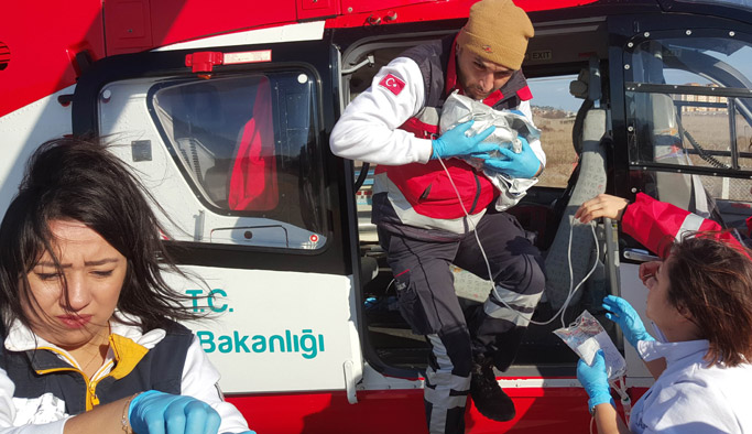 2 günlük bebek için seferber oldular
