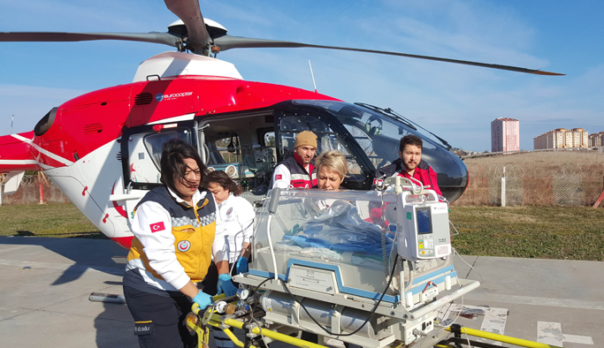 Trabzon, Rize ve Samsun 2 günlük bebek için seferber oldu