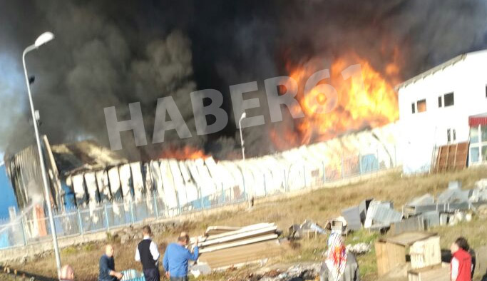 Trabzon'da büyük yangın!