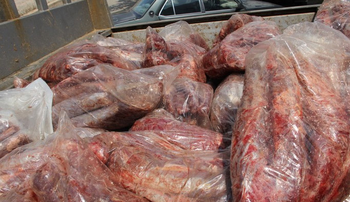 Giresun'da kaçak et yakalandı