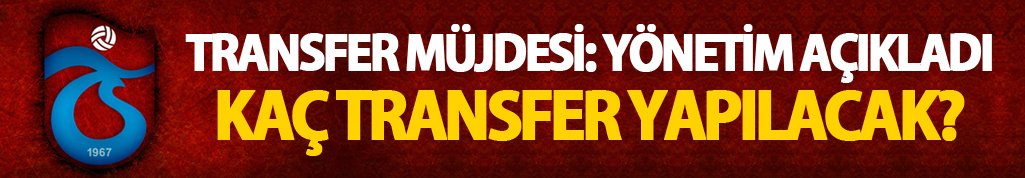 Trabzonspor'da transfer müjdesi!