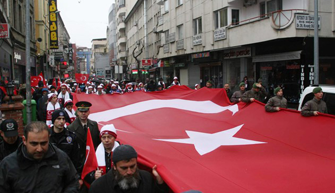 Trabzon Sarıkamış şehitleri için yürüdü!