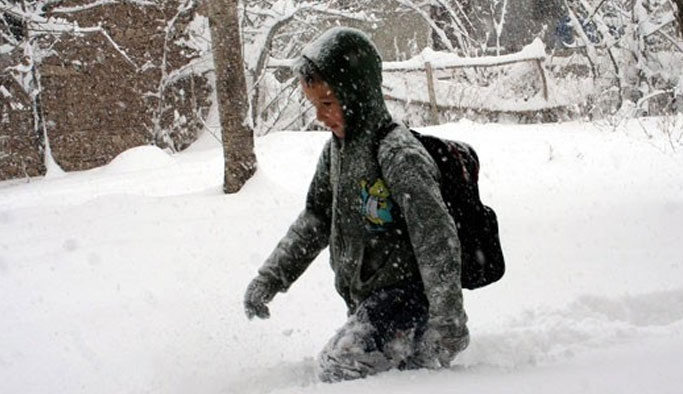 Ordu’da yoğun kar yağışı nedeniyle birçok ilçede okullar tatil edildi